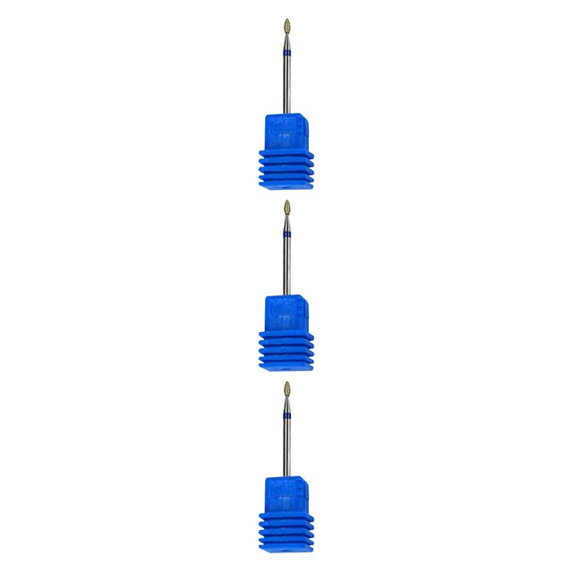 QualitChoice Ceramic Nail Grinding Drill Bit Gel Removal Manicure Polishing Tool No.08 3Set