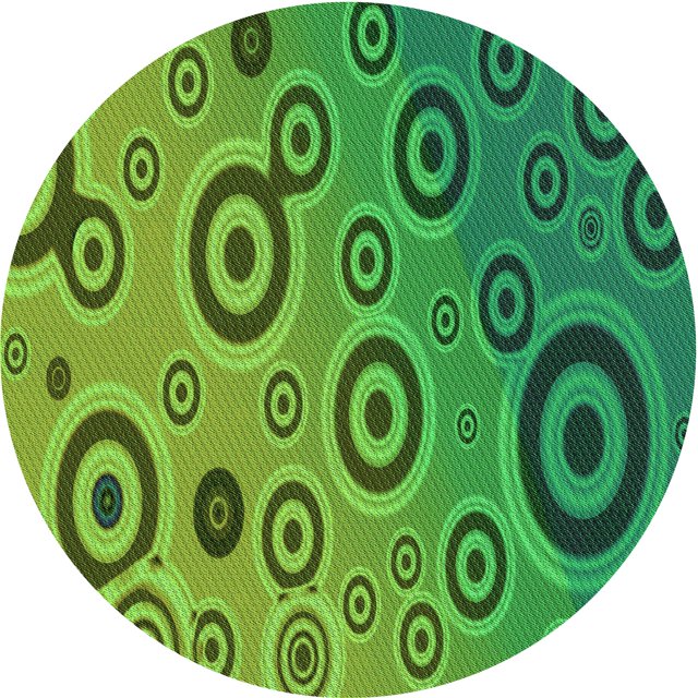 Ahgly Tapis d'Intérieur Lavable en Machine Carré Vert, 3 Pieds Carré