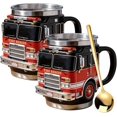 thumbnail image 1 of Fire Rescue Mug – for The Bravest Among Us, Handcrafted Fire Rescue Car Coffee Mug, Ultimate Fires Rescues Mug, Kitchen and Desktop Decoration, Unique Gift Fireman, 1 of 7