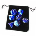 thumbnail image 4 of lionlar Pack of 7 Polyhedral Dices Set with Pouch Bar Math Teaching Blue C, 4 of 6