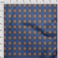 thumbnail image 3 of oneOone Georgette Viscose Fabric Leaves & Floral Block Printed Craft Fabric BTY 42 Inch Wide, 3 of 4