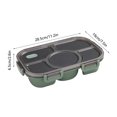 thumbnail image 2 of pstuiky Lunchbox, Plastic Compartmental Bento Food Container Storage Lunch Box Lunchbox Packs Reusable Lunch Bag Clearance, 2 of 2