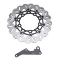 thumbnail image 2 of Motorcycle Front Brake Disc Rotor, Front Wheel Brake Disc Rotor, Stainless Steel, Aluminum Alloy, Fits Replacement for Pcx125, Pcx150, Pcx160 with Improved Design, Enhanced, 2 of 7