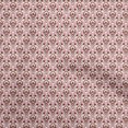 thumbnail image 1 of oneOone Polyester Spandex Brown Fabric Asian Block Print Tile Sewing Craft Projects Fabric Prints By Yard 56 Inch Wide, 1 of 4