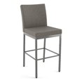 thumbnail image 1 of Amisco Perry Plus Tabouret de Bar 30 Pouces - Polyester Gris Argenté/métal Gris Brillant, 1 of 9