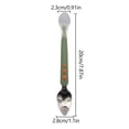 thumbnail image 2 of Double Head Silicone Food Spoon and Scraper Soft Feeding Training Utensil with Storage Portable Lightweight Design for Easy Grip Self Feeding, 2 of 3