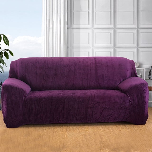 Housse de Canapé Extensible en Velours Épais pour 1/2/3/4 Places