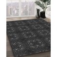 thumbnail image 3 of Ahgly Company Tapis d'Intérieur Lavable en Machine Carré Transitionnel Gris Minuit, 5 Pieds Carré, 3 of 7