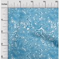 thumbnail image 2 of oneOone Tissu en Viscose Chiffon Bleu Clair Tissu de Robe en Moire Tissu Imprimé au Mètre 42 Pouces de Large, 2 of 4