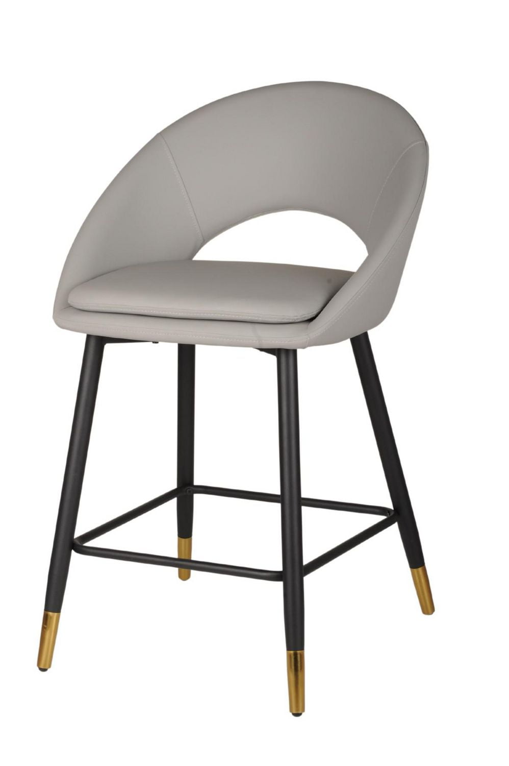 Tabouret de Bar Valentina, Ensemble de 2, Gris