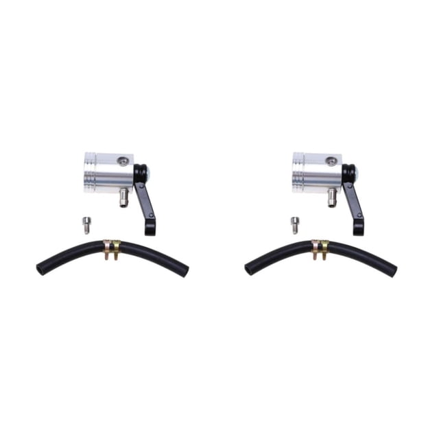 Langgg Fluid Reservoir For Airbrush Set - Convenient And Long-lasting Universal Clutches Oil Fluid silver 2Set