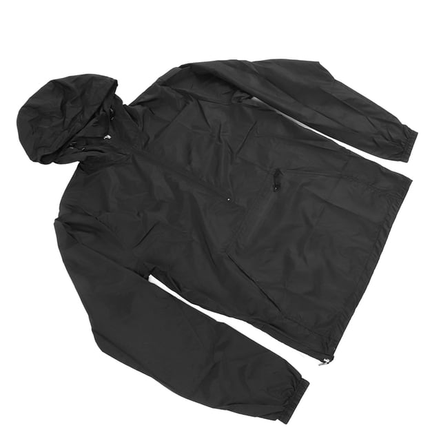 Outdoor Windproof Hooded Jacket, Lightweight Waterproof Bike Windbreaker Reflective Jacket for Men