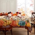 thumbnail image 4 of Fall Tablecloth, Fall Tablecloths for Rectangle Tables, Fall Table Cloths Rectangle 60 x 102 Inch, Autumn Pumpkin Thanksgiving Tablecloth, 4 of 5