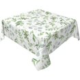 thumbnail image 4 of Nappe Carrée 52x52 Pouces Vert Printemps Feuille Nappe Petite Nappe Nappes Intérieur Extérieur Lavable Sans Plis Tissu Résistant aux Taches Housse de Table pour Tables Carrées Cuisine Salle à Manger, 4 of 6