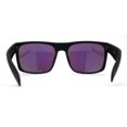 thumbnail image 2 of Mens OG Flat Top Rectangle Gangster Mob Shade Sunglasses Green Mirror, 2 of 4