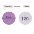 thumbnail image 2 of Unique Bargains 25 Pack 1-Inch Purple Sanding Discs 120 Grits Hook & Loop Professional Aluminum Oxide Sandpaper Mini Size, 2 of 5