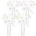 thumbnail image 3 of 4 Pcs Épingles à Cheveux Fleur Mariage Perle Épingle à Cheveux Mariée Épingles à Cheveux Mariage Pièces de Tête de Mariée, 3 of 8