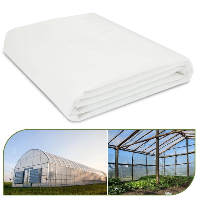 Heavy Duty Polyethylene Greenhouse Sheeting Replacement Cover For Hoop Durable Frost Shield Film