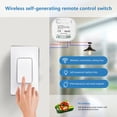 thumbnail image 3 of Remote Control Lights Power Generation Remote Control Panel Wiring Random Paste Household Wireless Remote Control Panel Intelligent Panel Remote Control Lamp, 3 of 9