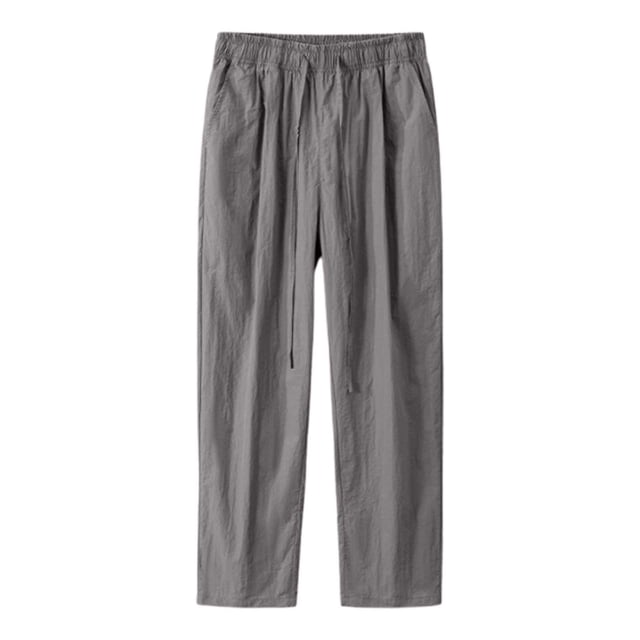 Men's High Street Loose Straight Leg Casual Jeans with Drawstring for Spring and Autumn Comfortable Wear