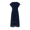 thumbnail image 4 of Ketyyh-chn99 Robes Grande Taille pour Femmes Robe Mini Robe de Fête Robe T-shirt Décontractée Robes à Manches Longues Robe Boho de Plage Bleu Marine,G, 4 of 5