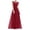 Rouge, variante sur Meichang Robes Maxi en Mousseline pour Femmes Tunique Ajustée Plissée Couleur Unie Robe d'Été Évasée Évasée Dentelle Manches Courtes Col Ras du Cou Robe Élégante Soirée Fête Boîte de Nuit Bal Robes d'Été