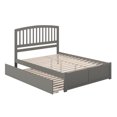thumbnail image 4 of Lit Plateforme Grand en Bois Richmond avec Pied de Lit et Tiroir-Lit Simple TG, Gris, 4 of 15