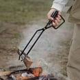 thumbnail image 2 of Grandes Pinces de Cheminée, Outils de Préhension de Bûches en Bois pour Camping, 2 of 8
