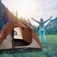 thumbnail image 3 of Dome Tent 2-4 Person Thickened Waterproof Camping Tent Portable Folding, 3 of 8