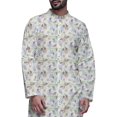 thumbnail image 4 of Atasi Button Down Asymmetric Printed Long Sleeve Rayon Kurta Pyjama Set, 4 of 4