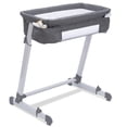 thumbnail image 2 of Delta Children By The Bed Deluxe Bassinet, Grey Tweed, 2 of 7