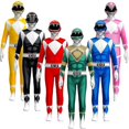 thumbnail image 1 of Adult Kids Power Rangers Mighty Morphin Jumpsuit Party Fancy D, 1 of 3