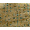 thumbnail image 4 of oneOone Georgette Viscose Pale Orange Fabric Geometric Texture Craft Project Decor Fabric Printed By The Yards 42 Inches Wide, 4 of 4