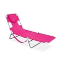 thumbnail image 1 of Ostrich la Chaise Longue de Plage Originale, Chaise Longue Extérieure Pliante et Inclinable, Rose, 1 of 11