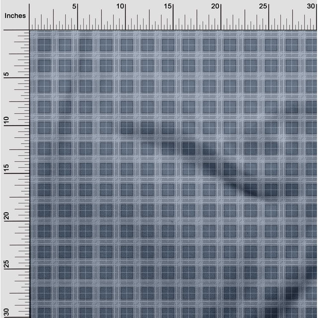 oneOone Viscose Jersey Fabric Tartan Check Print Sewing Fabric BTY 60 Inch Wide