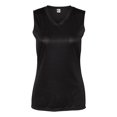 thumbnail image 1 of C2 Sport T-Shirt Sans Manches Col en V pour Femmes, TP, Noir, 1 of 1