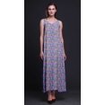 thumbnail image 4 of Bimba Robe Longue Maxi Imprimée à Bretelles Spaghetti Ajustables en Rayonne Florale pour Femmes Bohème-Moyenne, 4 of 4