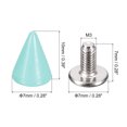 thumbnail image 2 of Unique Bargains 50 Sets Cone Spikes Studs 7x10mm Studs and Spike Screw Back Rivet Green, 2 of 4