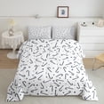 thumbnail image 1 of YST Christmas Reversible Bedding Set for Kids Adults, Christmas Candy Cane Pattern Comforter Set, Winter Holiday Theme Bedding Comforter Sets, White Duvet Insert (Navy Blue, Queen Size), 1 of 7