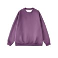 thumbnail image 1 of Hommes Décontracté Col Rond Manches Longues Pull Chandails en Molleton Blouse Couleur Unie, 1 of 4