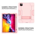 thumbnail image 3 of Mignova for iPad Pro 11 2020 Case,Hybrid Heavy Duty Three Layer Full-Body Shockproof Armor Defender Rugged Protective Case Cover with Stand for Apple iPad Pro 11 Inch Case 2020/2018(Rose Gold), 3 of 7