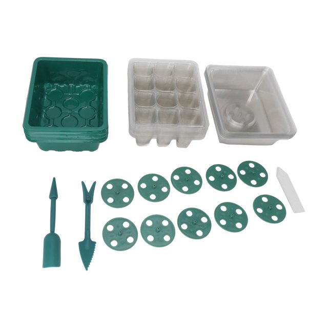 Seed Starter Tray,Durable Seedling Tray Plastic Transparent Cover For Gardening Horticulture