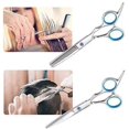 thumbnail image 4 of Hair Scissors, Professional Hair Cutting Kits Thinning Shears Hairdressing Set, Stainless Steel Barber Texturizing Scissors, 6.9", 4 of 8