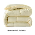 thumbnail image 3 of Meitianfacai Quilt Comforter, Bed Quilt Large - Quilted All Season Down Quilt With White Lightweight Quilt Angled Label - Machine Washable Large 59x 79 Inches,Beige, 3 of 6