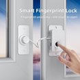 thumbnail image 4 of Intelligent Fingerprint Lock For Drawers, Cabinets, Refrigerators & for Windows - Keyless USB Rechargeable Security Device With Adjustable Steel Wire Cable For Home Office Storage(Black), 4 of 6