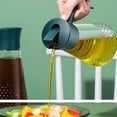 thumbnail image 3 of Olive Oil Dispenser,Olive Oil Dispenser Bottle Leakproof Glass Oil Container with Non-Slip Handle Automatic Cap and Stopper Oil Dispenser Bottle for Kitchen 630Ml,Olive Oil Dispenser Bottle, 3 of 7