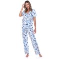 thumbnail image 1 of White Mark Ensemble de Pyjama Tropical à Manches Courtes à Boutons pour Femmes, 1 of 6