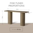 thumbnail image 4 of Maven Lane Lana Contemporary Wooden Console Table in Refined Grey Finish, 4 of 7