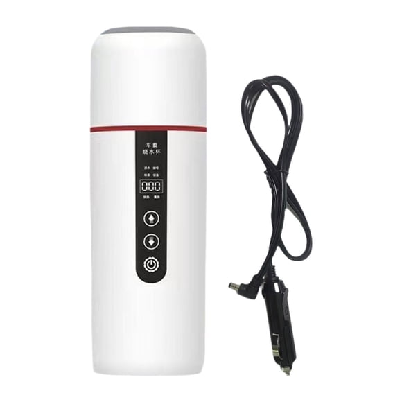 GROWTH TANK 12V/24V Car Kettle Boiler Heated Water Boiler for Tea Heating Water Beverage white