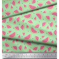 thumbnail image 2 of Soimoi Rayon Fabric Seeds & Watermelon Fruits Fabric Prints by Yard 42 Inch Wide, 2 of 3